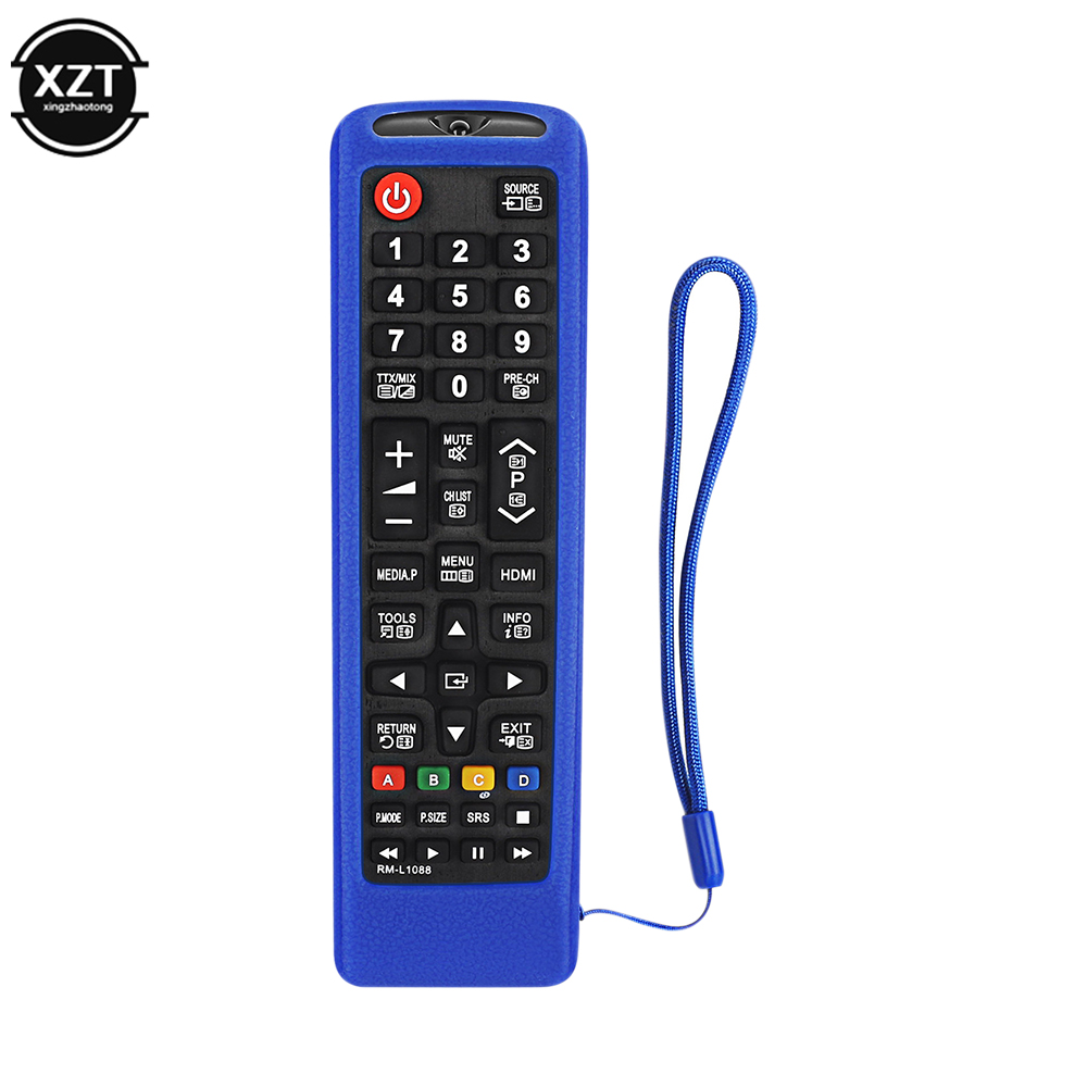 Silicone Protective Cover for Samsung Remote Control AA59-00816A 00611A 752A BN59-01199F Protective sleeve: Blue