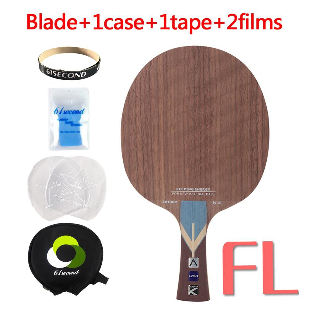 LOKI Arthur K3, pala de tenis de mesa ofensiva, 5 capas, madera de nogal, raqueta de Ping Pong, gran área dulce, raqueta de tenis de mesa