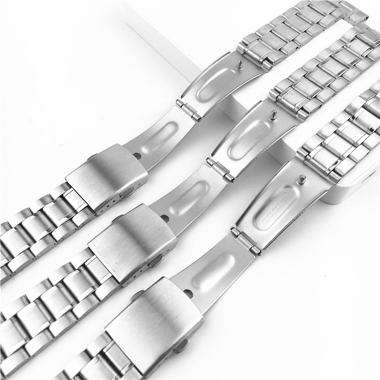 Edelstahl-Uhrenarmband, universelles Armband, faltbare Sicherheitsschnalle für Damen, Armband, 18 mm, 20 mm, 22 mm, Uhrengürtel-Zubehör