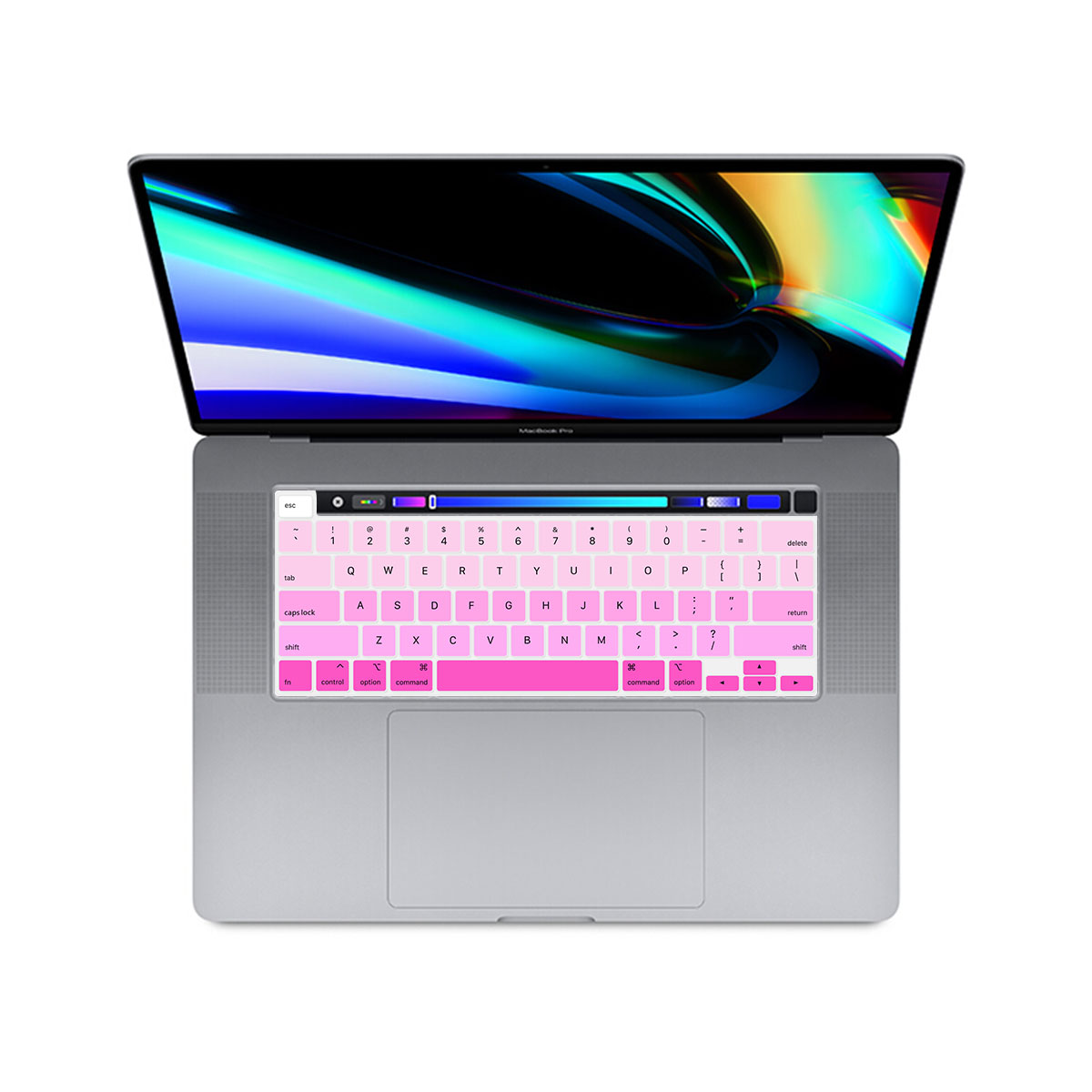 Us Layout Skin Voor Macbook Pro 13 M1 Chip A2338 Us Toetsenbord Cover Silicon Rainbow Waterdicht Pro 13 M1 a2338 Toetsenbord Film: US-Rainbow-Pink