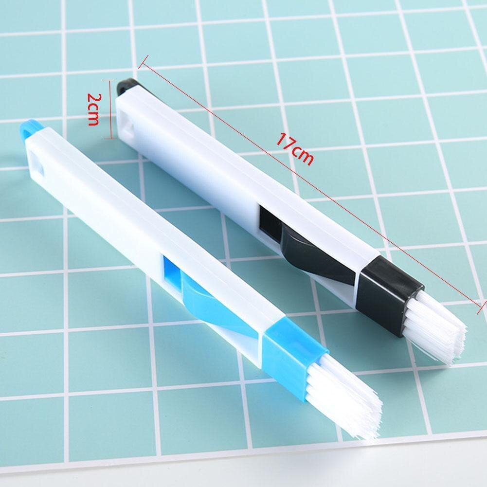 1Pc Computer Toetsenbord Borstel Cleaner Multipurpose Set Bureau W7W3 2 Briefpapier In 1 Tool Kantoor School Y4J2