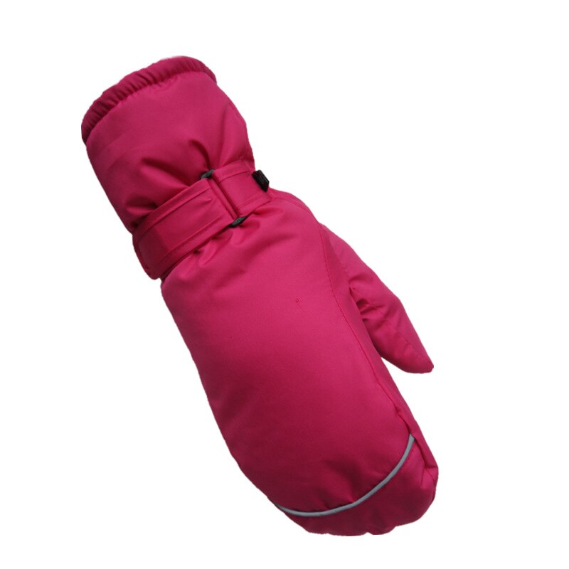 Kinderen Winter Handschoenen Kids Warm Winddicht En Waterdicht Warm Handschoenen Jongens & Meisjes Winter Warm Plus Fluwelen Dikker handschoenen: rosesoild