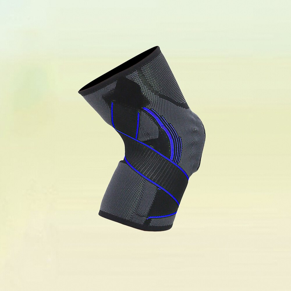 Sport Schutz Getriebe Unterstützung Silikon Frühling Druck Knie Pads Atmungsaktive Basketball Klettern Knie Schutz Ärmel-Größe B