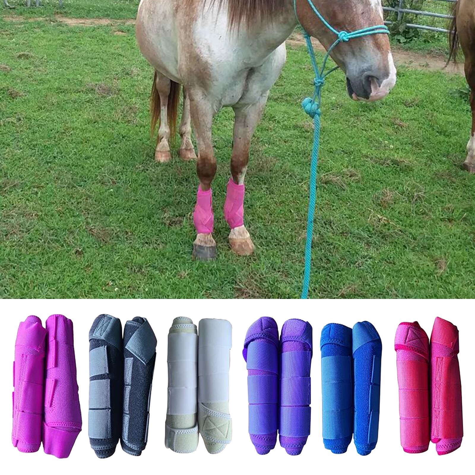Hest benbeskytter senestøvle beskytter springstøvle børstning udendørs sport
