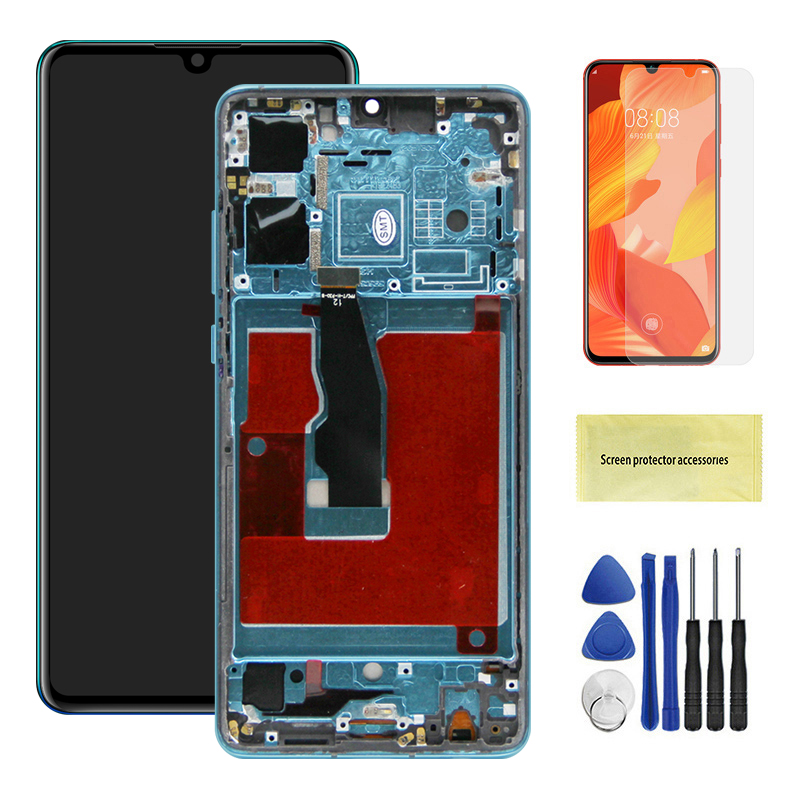 Para HUAWEI P30 6,1 ''para ELE-L29 ELE-L09 AL00 TL00 ELE-L04 pantalla LCD reemplazo del ensamblaje del digitalizador de pantalla táctil: NAVY