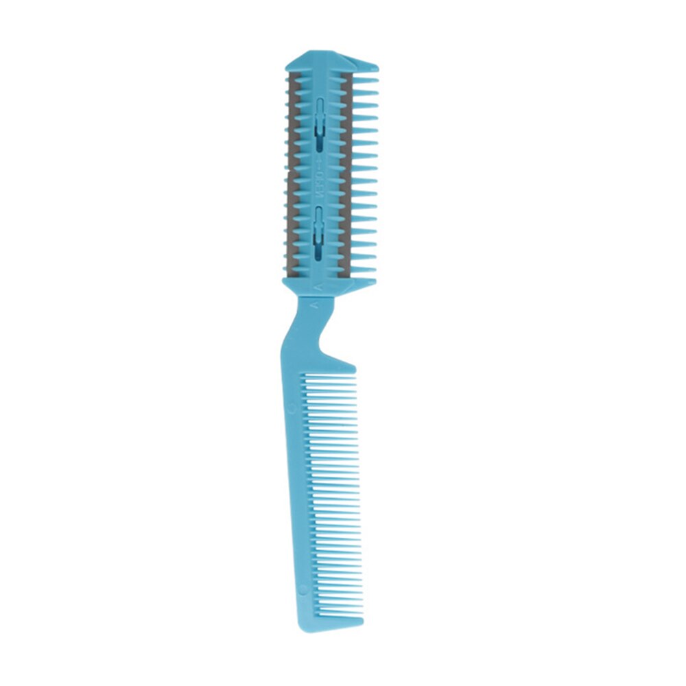 Peine recortador de pelo para mascotas, para gatos y perros, 2 cuchillas de afeitar, cepillado, herramienta de limpieza y corte de pelo, peine para peinado y corte de pelo: blue