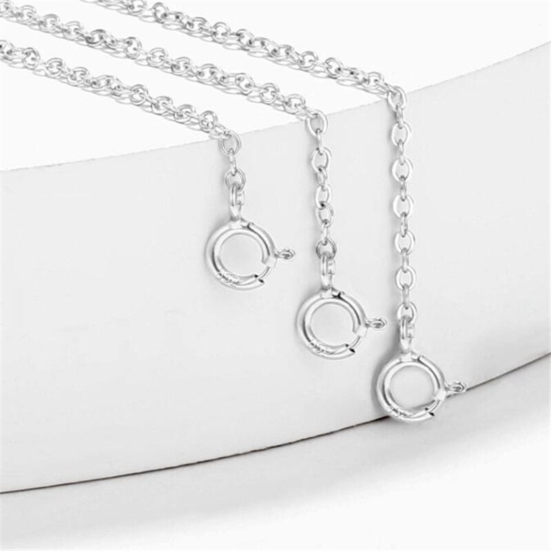 Chaîne d'extension de collier en argent Sterling 925, 2 pièces, Bracelet en vrac, chaînes étendues, Extension de queue pour bricolage, résultats de fabrication de bijoux
