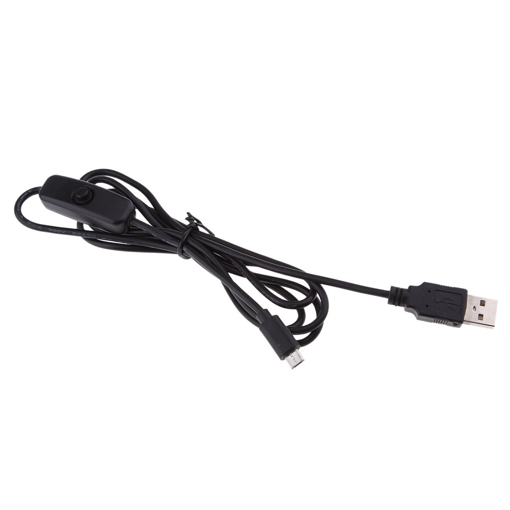 Micro USB Power Supply Charging Push On Off Switch Cable for Raspberry Pi