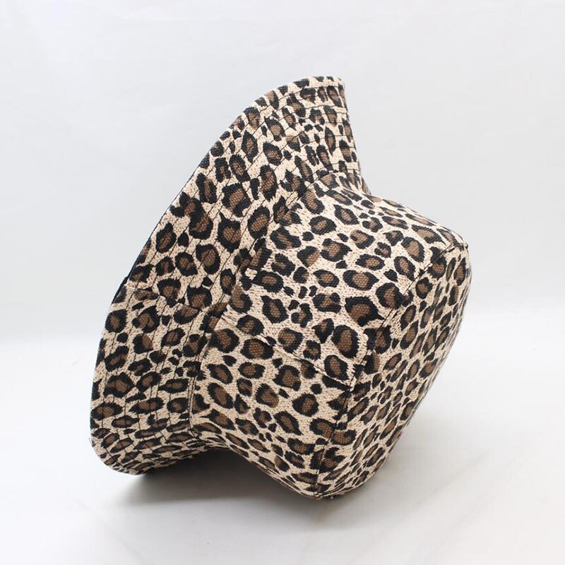 Beach Sports Cap Leopard Print Bucket Hat Fisherman Hat Outdoor Travel Hat Sun Cap Hats Bonnet Summer Hip Hop Cap for Men Women