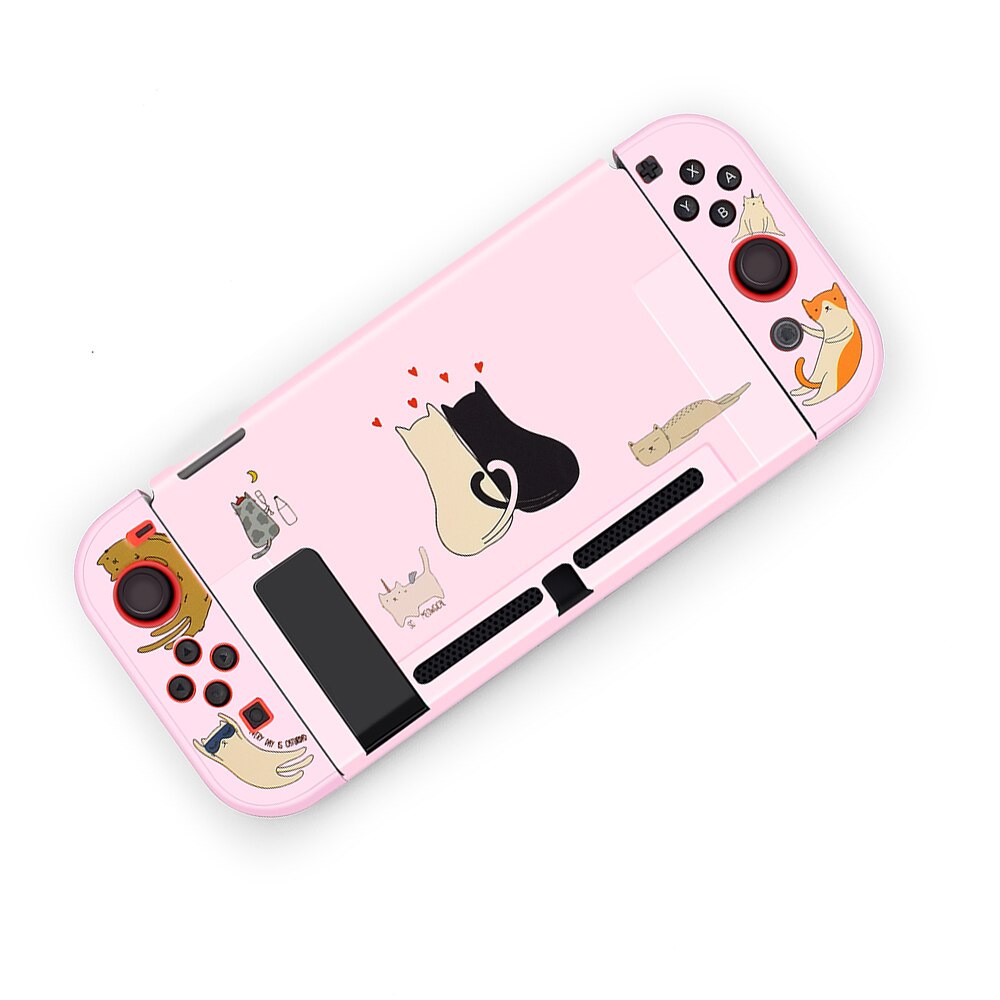 Pink Nintend Switch NS Protective Case Cover Shell For Nitendo Switch Console Joy-Con Controller Anti-Slip Shell Direct Docking: G