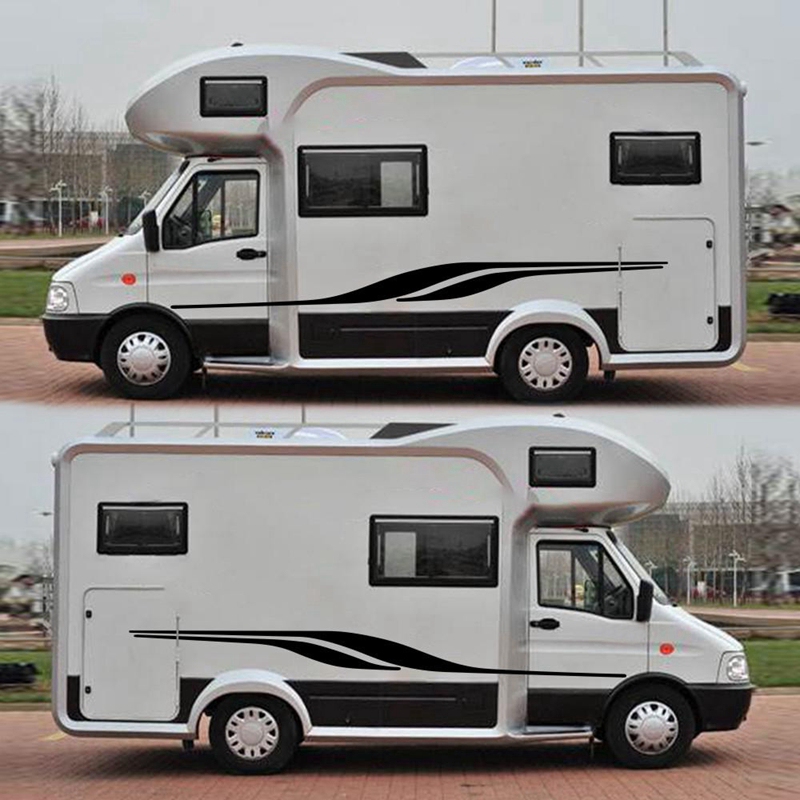 RV Motorhome Universal Body Sticker DIY Vinyl image Decal Sticker Decoration for Caravan Trailer Car