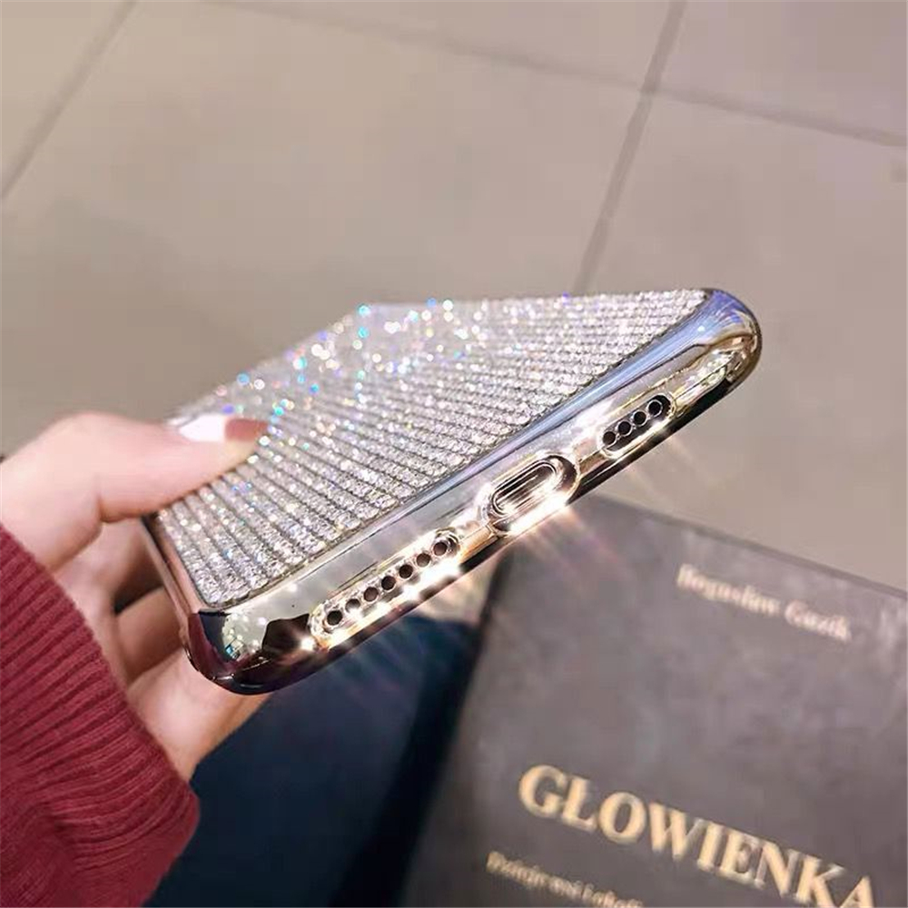 Funda de teléfono de lujo con diamantes brillantes para Huawei P40 P30 P20 Lite Mate 10 20 30 Pro V20 V30 PRO funda trasera de silicona suave con diamantes de imitación