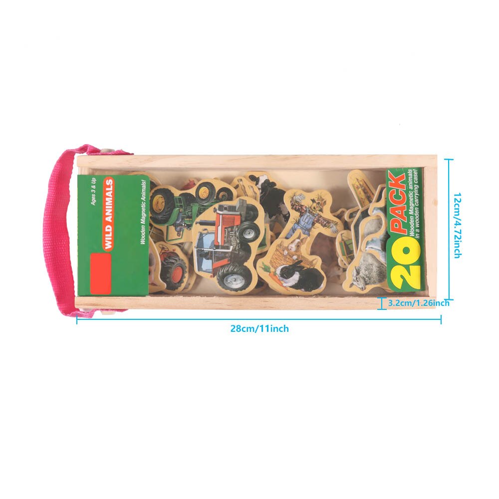 Kinderen Puzzel Kinderen Intellectuele Ontwikkeling Spel Speelgoed Magnetische Houten Alfabet Boerderij Speelgoed Kinderen Puzzel Speelgoed