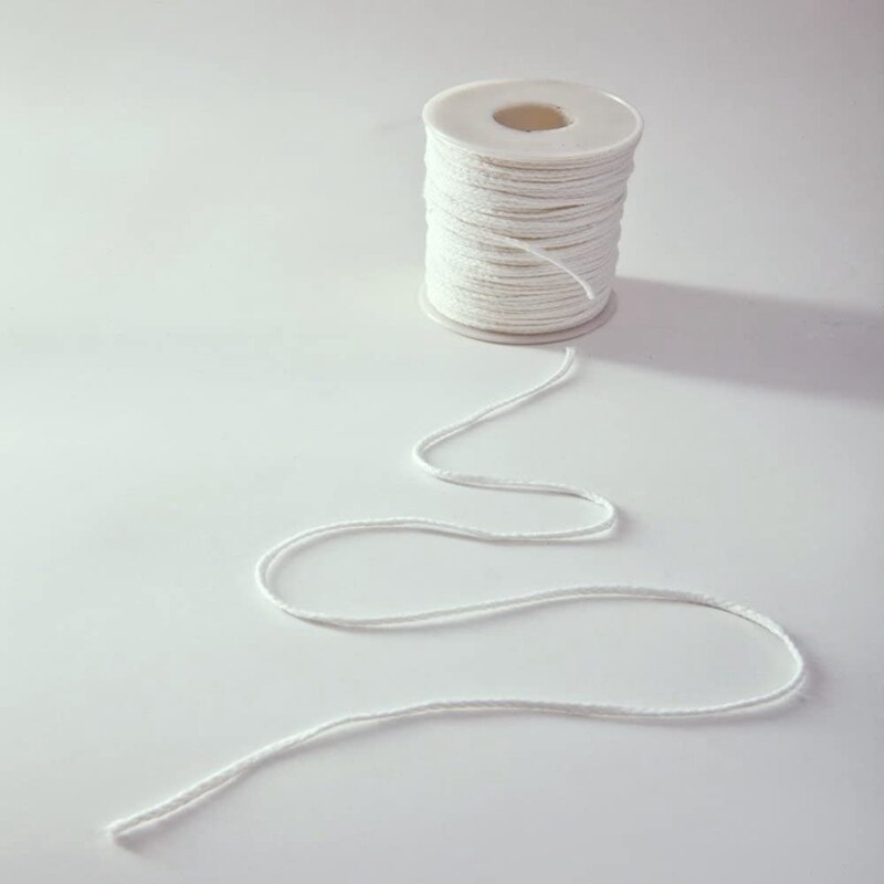 3Pcs Candle Wick, Flat Wick, Round Wick, Lamp Wick, Coil - 61 M, for the Production of Candles