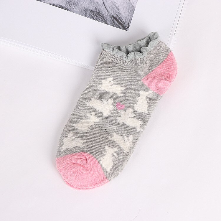 Dames katoenen sokken schattige dieren gestreepte damessokken casual grappige sokken voor dames: 2