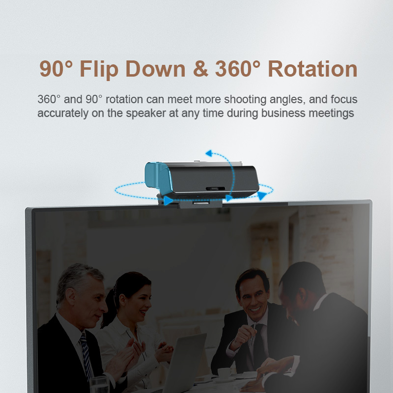 Webcam FHD 1080P con microfono No fisheye grandangolare per Computer portatile Desktop Web Camera USB Plug and Play Skype compatibile