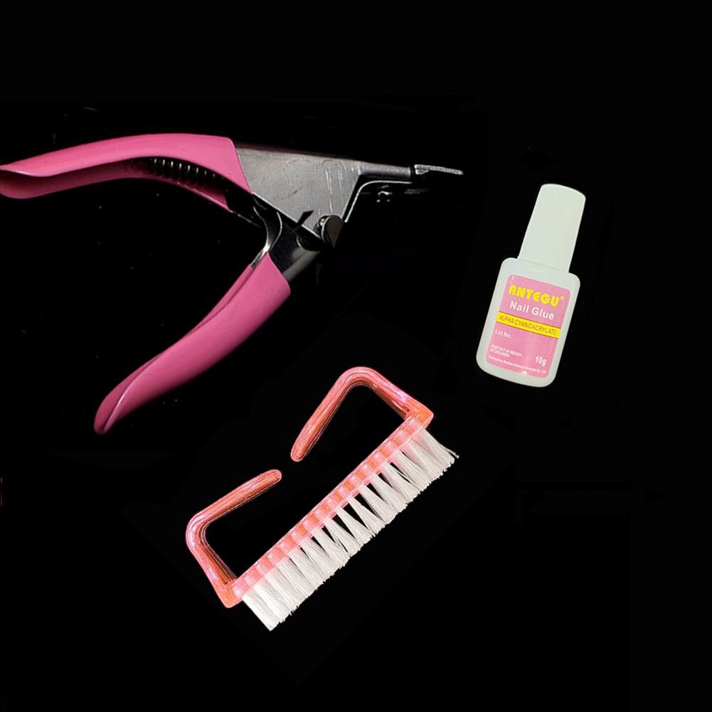 7 Stks/set Stijlvolle Nail Art Kit Plastic Nail Tips Set Milieuvriendelijke Voor Nagels Salon