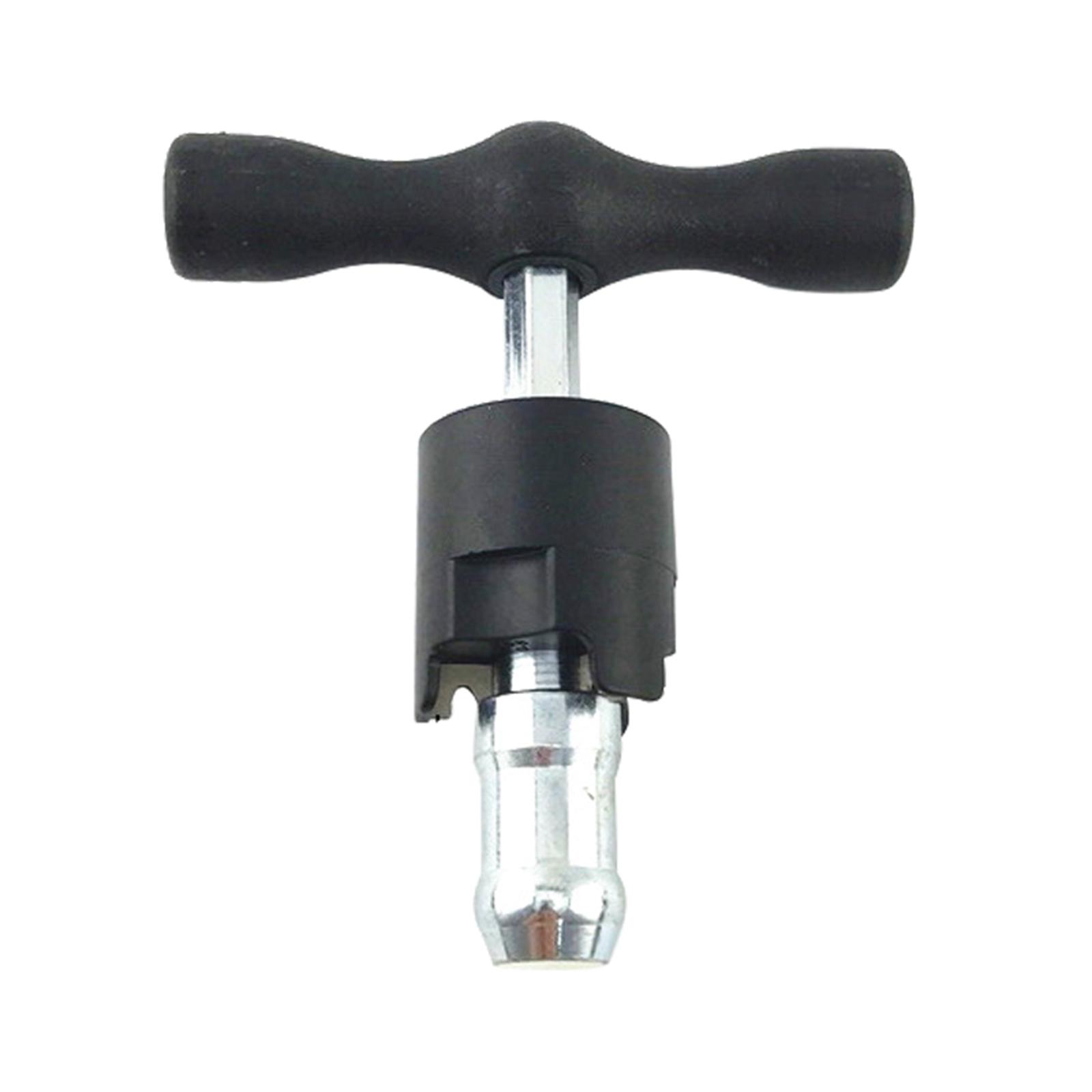Herramienta calibradora en T, mango de ajuste, reparación de chaflán de desbarbado, herramienta de chaflán de agujero manual interno y externo, Pex de escape: Rojo, tono plata