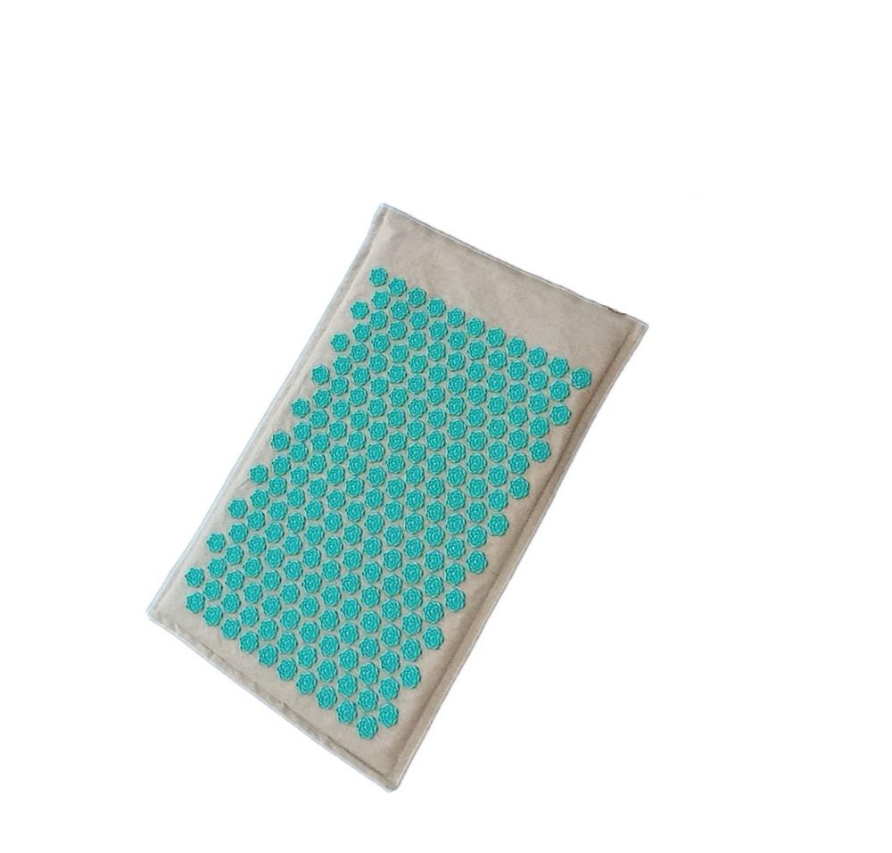 Estera de acupresión con pinchos, colchoneta de lino, palma de coco, para Yoga, cojín deportivo con bolsa, estera de acupresión con puntas de loto: Mat A