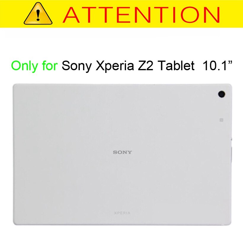 Litchi PU Leather Stand Case for Sony Xperia Z2 10.1 inch Tablet Flip PU Leather Stand Protective Funda Case+film+pen