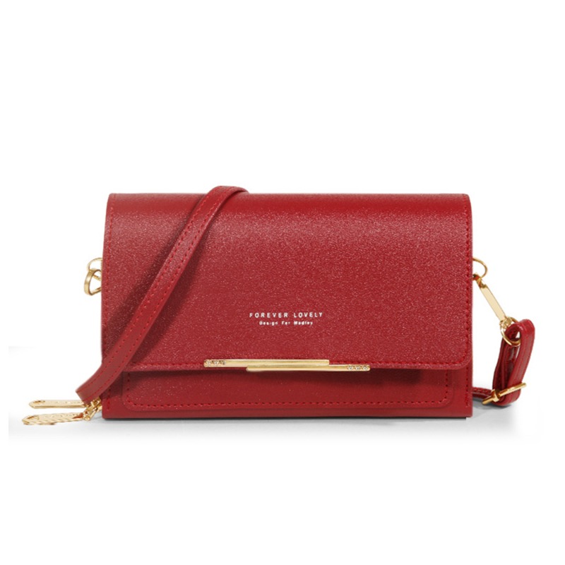 Women's Wallet Korean Handbag Multi Card Large Capacity Casual Shoulder Bag Mobile Phone Packet Style: Clear