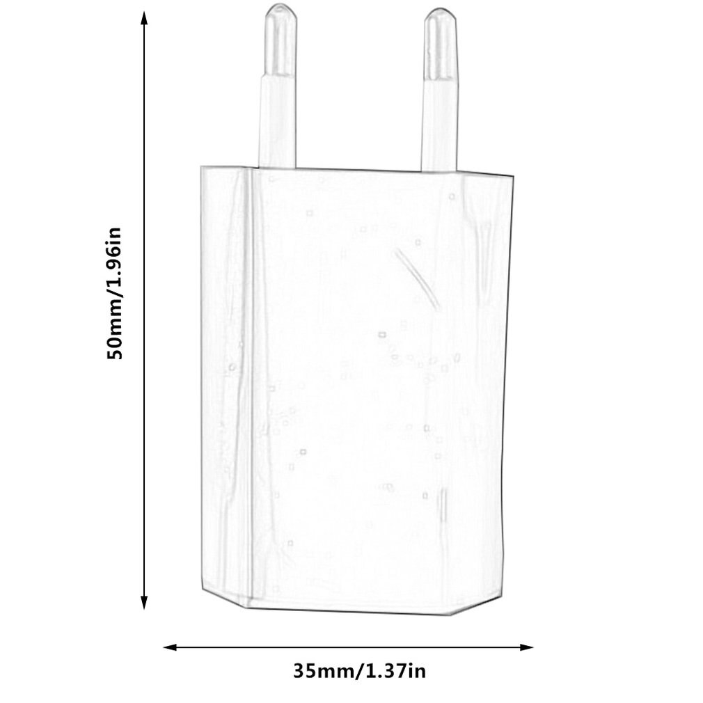 Usb vegglader lader adapter 5v 500ma enkel usb port hurtiglader stikkontakt kube for iphone for android telefon