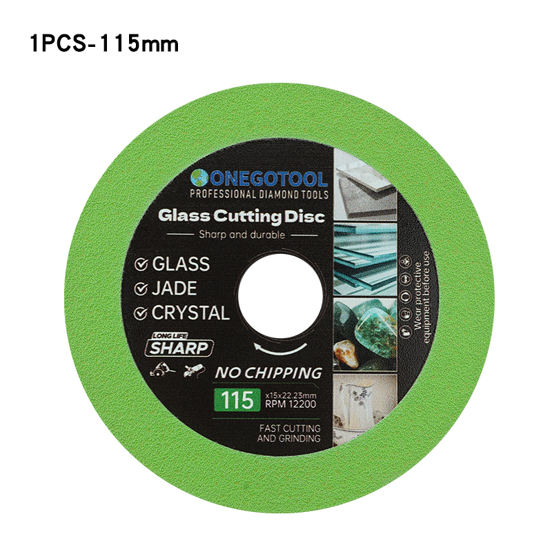 1Stck Glas Trennscheibe 100/115/125*22,23mm Ultra-dünne Sägeblatt Diamant Jade wein Flasche Keramik Polnischen Winkel Schleifer Maschine: Beige