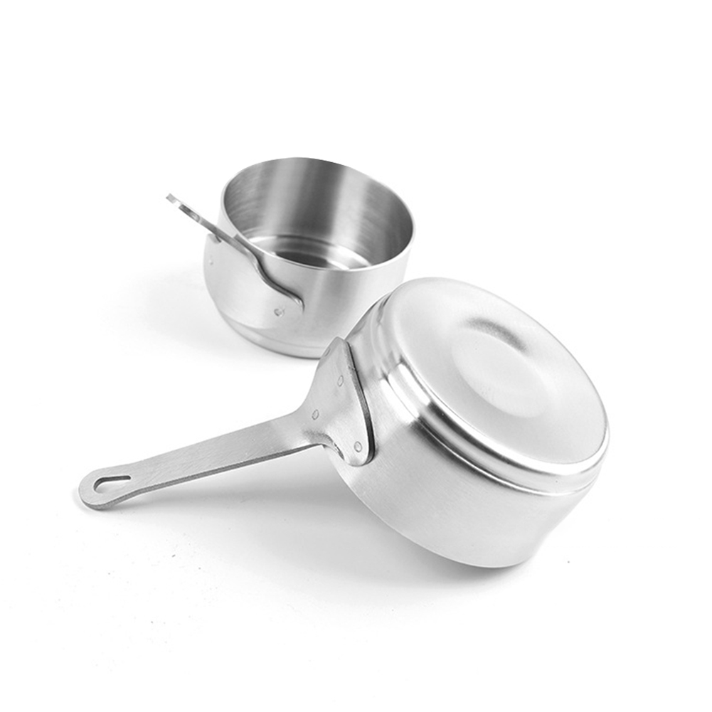 Roestvrijstalen melkpot Steelpan Anti-aanbak kleine pan Minipotten met handvat voor het opwarmen van melkkokken Papnoedels