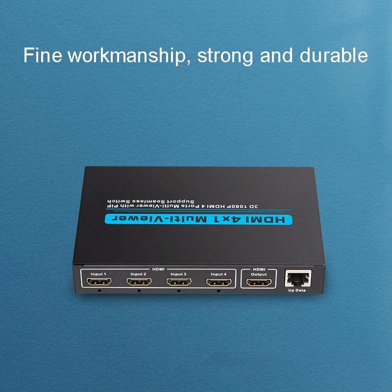 HDMI Screen Splitter 4X1 HDMI Quad Multi-Viewer HDMI Switcher 1080P Support 3D HDCP EU Plug