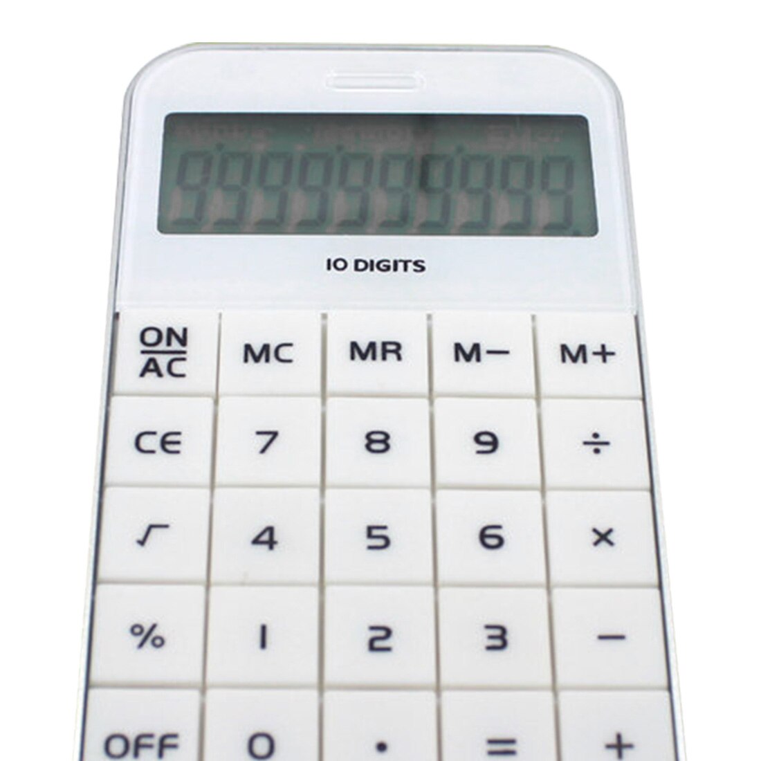 10 Digit Arithmetic Calculator Calculation Tool White Black Large Display Electronic Calculating Office Finance Supplies