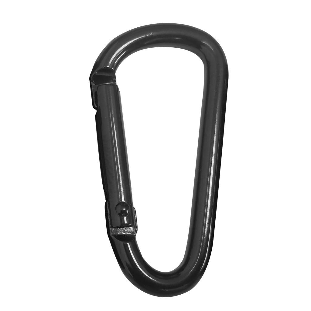 Strong Metal Carabiner Clip Snap Spring Loaded Climbing Karabiner D Hook