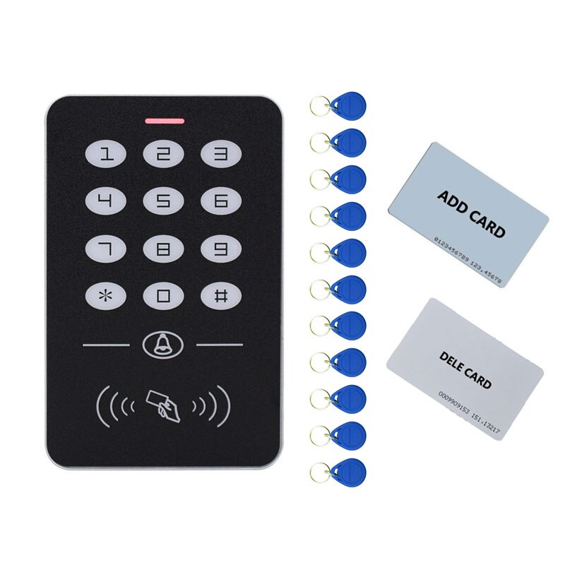 Various Door Access Control System Kit ID keypad access control + Power Supply +exit button+ Electric Door Locks for office