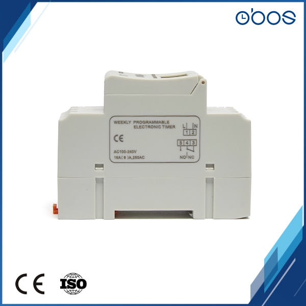 front panel din rail mounting digital timer switch for Street lamps, neon light, billboard etc