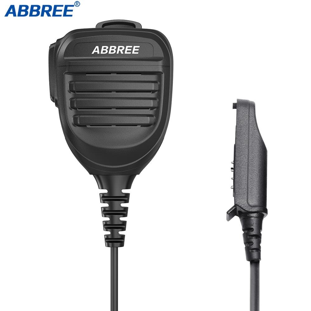 ABBREE Speaker Mic AR-780 PTT Waterproof For Baofeng Two Way Radio UV-9R Plus UV-XR Walkie Talkie Radio: speaker 1