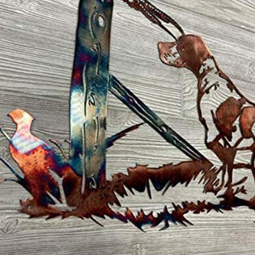 Ornements d&#39;oiseaux en fer forgé pour jardin, artisanat artisanal en métal, décoration en forme d&#39;animal pour salon de maison,