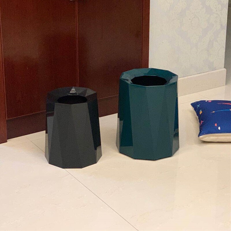 Large Waste Bin Household Bedroom Living Room Business Simple Luxury Trash Can Office Kosz Na Smieci Home Products DG50