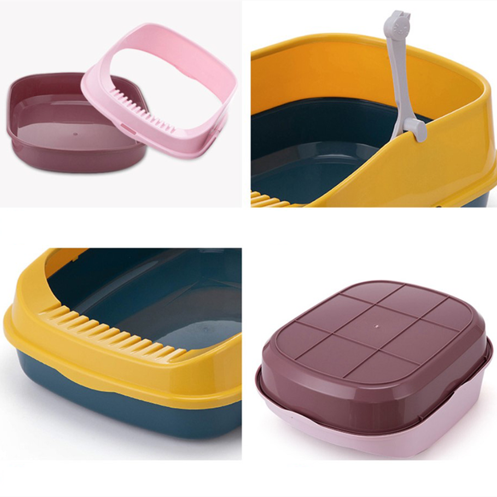 Caja de arena Autolimpiable para gatos, colcha grande de plástico para interiores, productos antisalpicaduras, muebles de casa, cajas de limpieza para gatos
