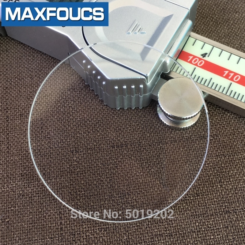 Flach 2,5mm dicke Durchmesser 40mm ~ 45mm Uhr glas teile runde glatte Flugzeug Mineral glas, 1 stück