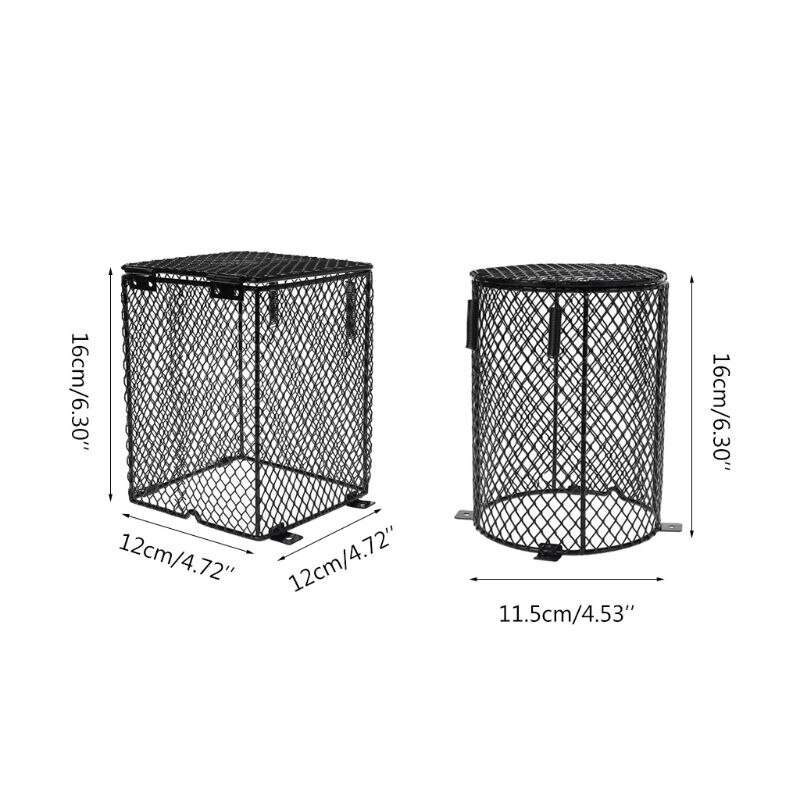 Ciieeo 3Pcs Sturdy Livestock Bulb Covers Heating Light Cage