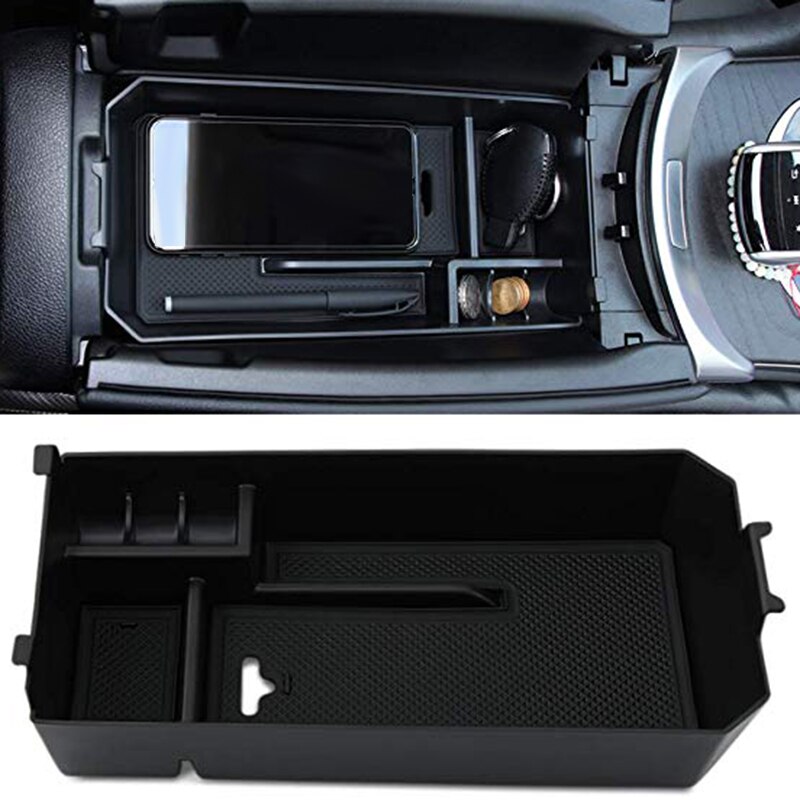 Bil mittkonsol armstöd låda förvaringslåda behållare fack organisator tillbehör för mercedes benz c glc klass  w205 +