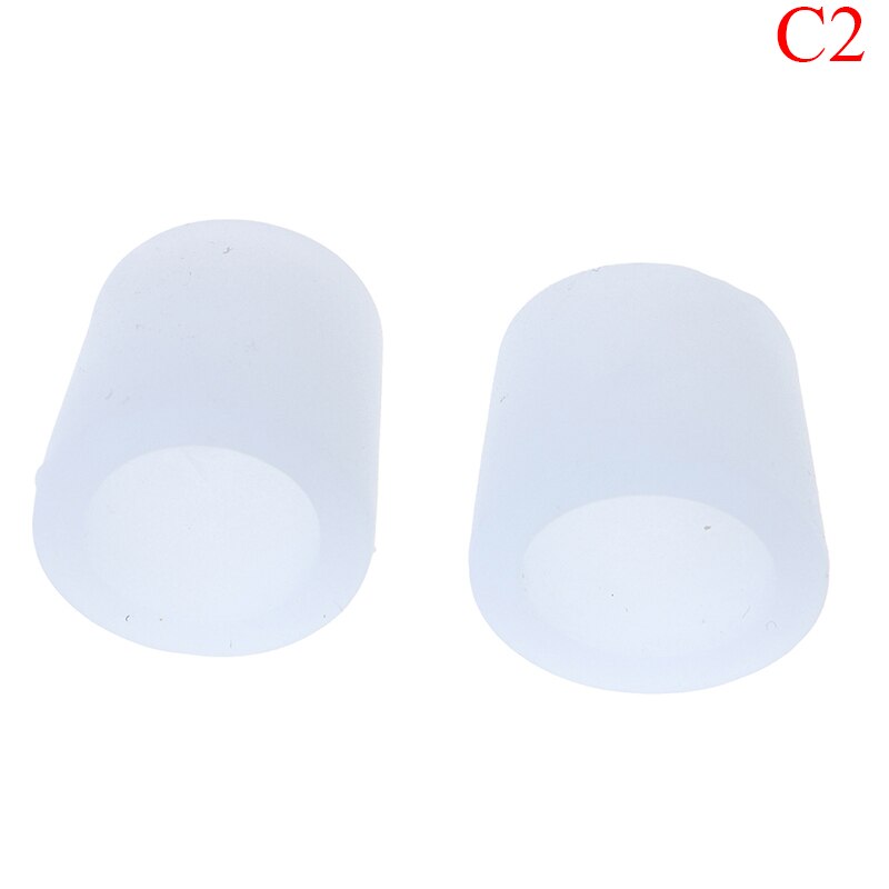 2 stuks vinger- en teenbeschermers van siliconengel ter verlichting van pijn en ter voorkoming van blaren: Chocolade