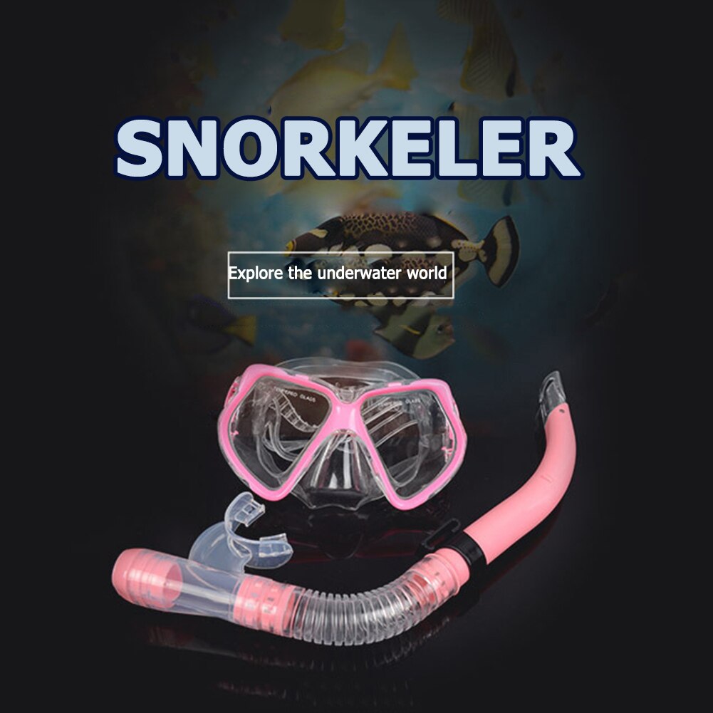 Snorkel Swimming Mask Diving Anti-Fog Scuba Set Adult Underwater Goggles Glasses Swimming Pool Equipment