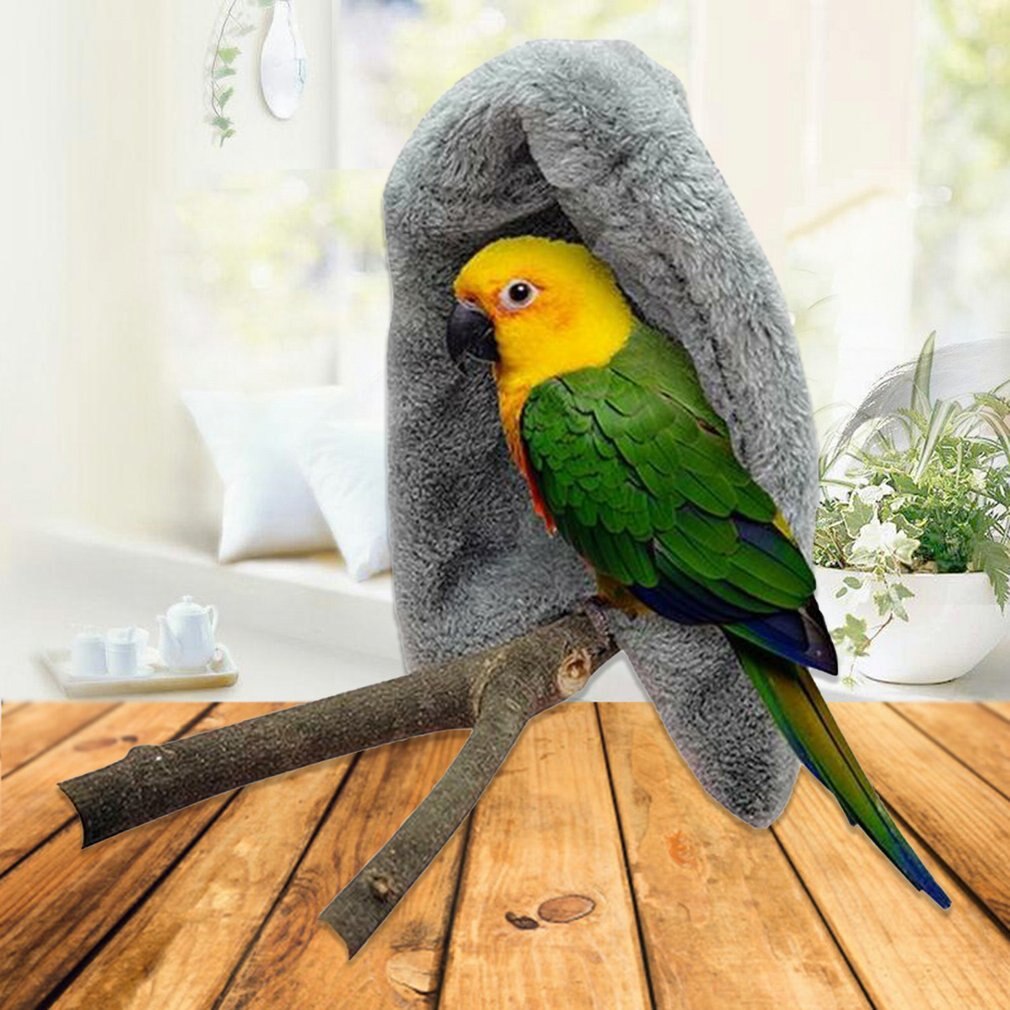 Mantas de lana para pájaros, cómoda, esquina, jaula para loros, choza, Nido de Pájaro cálido, casa, cama, hamaca colgante, juguete