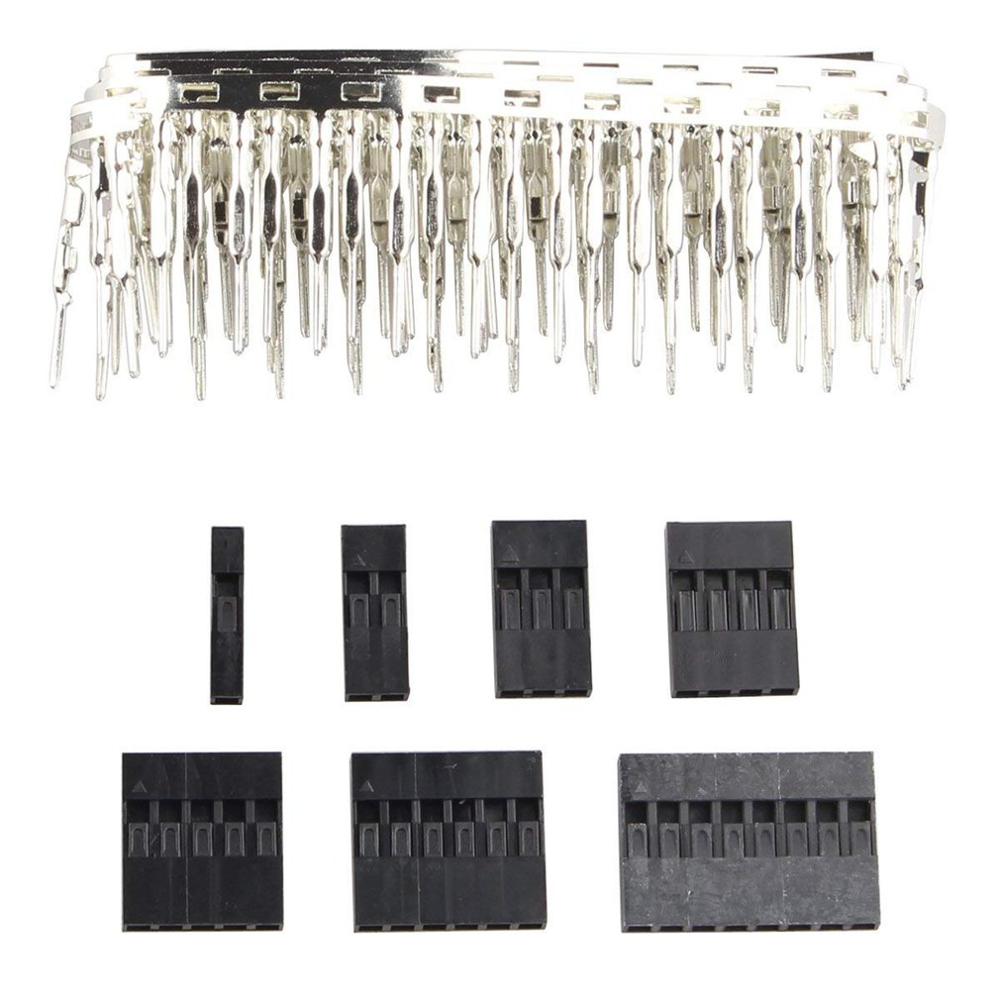 1450 stk /620 stk /310 stk enkelt række mandlig og kvindelig 2.54 mm knækkelig pin header pcbconnector strip til arduino sort
