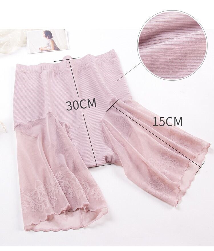 Lace Safety Short Pants Women Spandex Summer Breathable Exposed Pants Underwear Under Skirt Short Tights