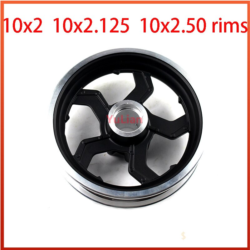 10 inch Electric scooter wheel hub 10 inch aluminum alloy wheel tyre rims 10x2 10x2.125 10x2.50 10x2.25 tires rims