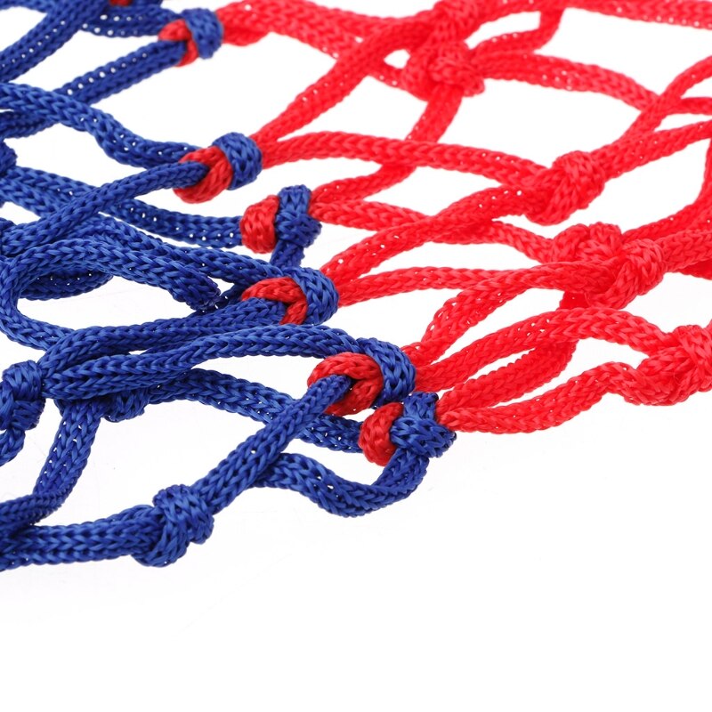 Universal 5mm Red White Blue Basketball Net Nylon Hoop Goal Rim Mesh Whosale&amp