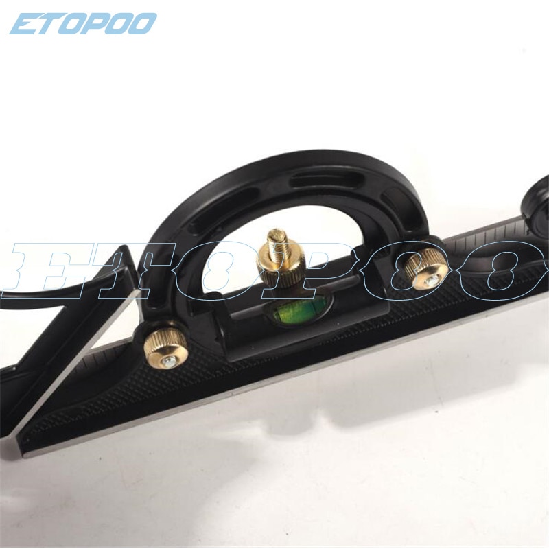 0-300mm carpenter tools Combination Square Angle Ruler Stainless Steel protractor Multi-function Measuring Tool