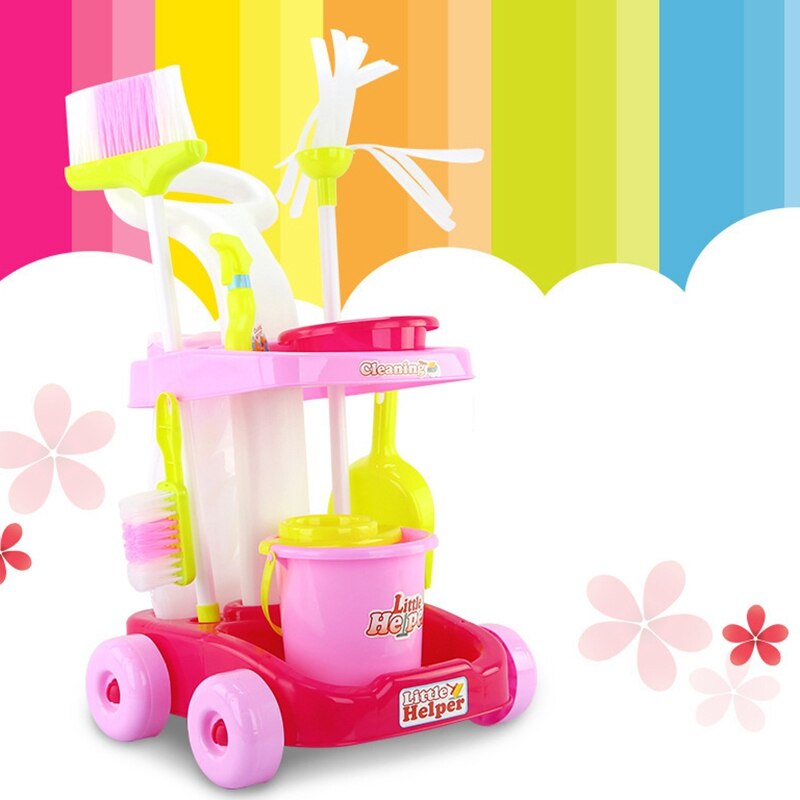 Kids Cleaning Set Voor Peuters Little Helper Fantasiespel Kinderen Speelgoed Schoonmaakproducten Set Housekeeping Speelgoed Play Set