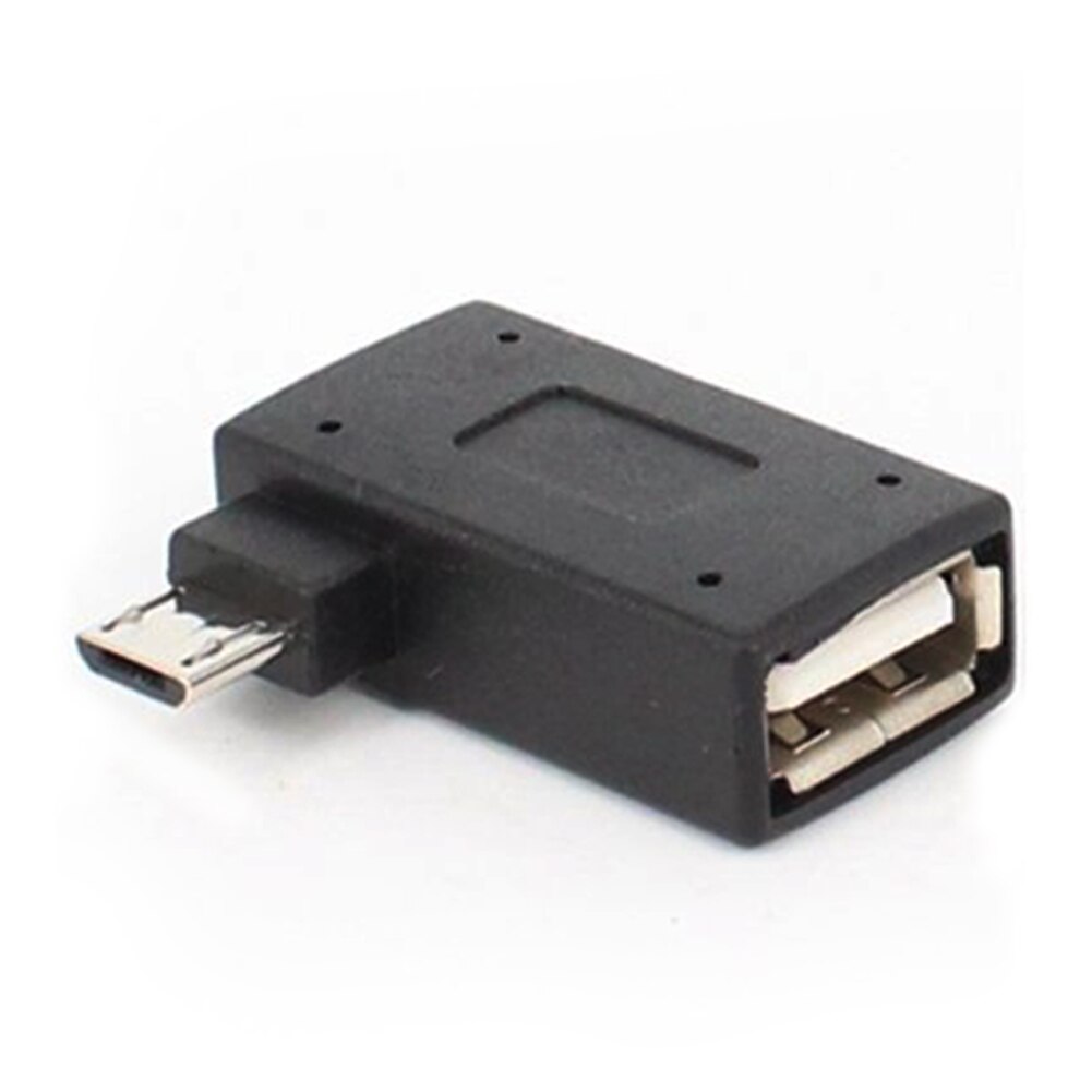 USB 2.0 90 Graden Links/Rechts Hoek Converter OTG Adapter Host Micro Voor Telefoon/tablet